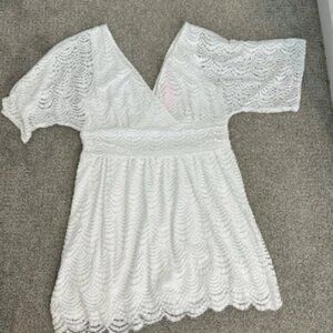 Lilly Pulitzer White Lace Dress